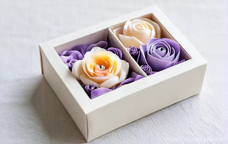 수공예 비누꽃 만들기 - **Artisan Crafting Soap Petals**: A vibrant and detailed overhead shot of a clean, well-organized wo...