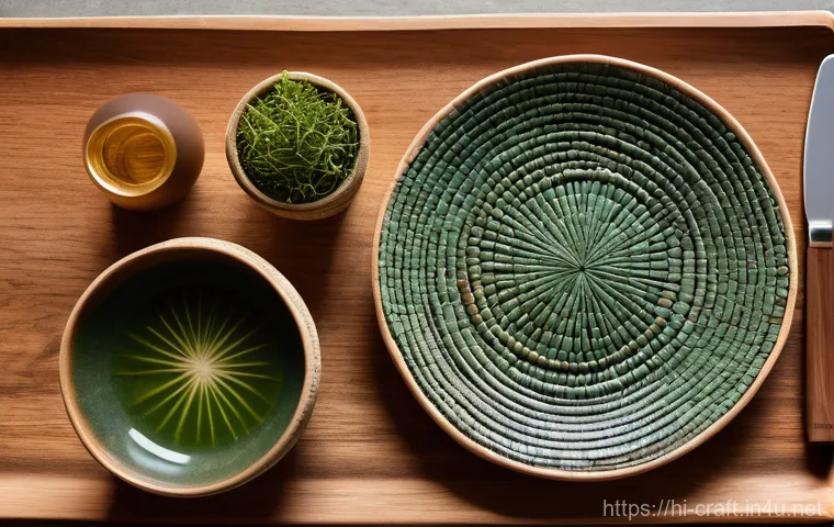 수공예 테이블 세팅 - A vibrant and warm family dining scene, filled with joy and conversation. The dining table is beauti...